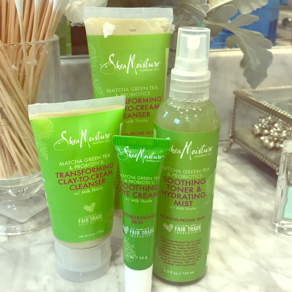 Shea Moisture Cleanser, Eye Cream, and Toner